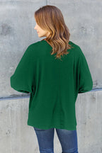 Double Take Full Size Round Neck Long Sleeve T-Shirt - LoveNest Treasures