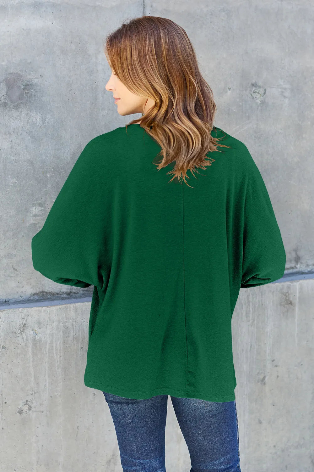 Double Take Full Size Round Neck Long Sleeve T-Shirt - LoveNest Treasures