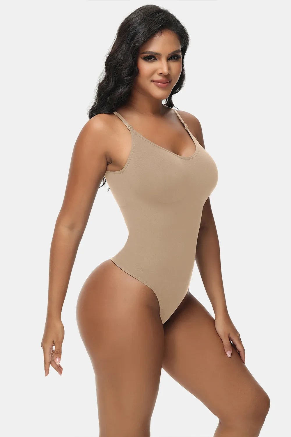 Spaghetti Strap Tummy Control Bodysuit - LoveNest Treasures