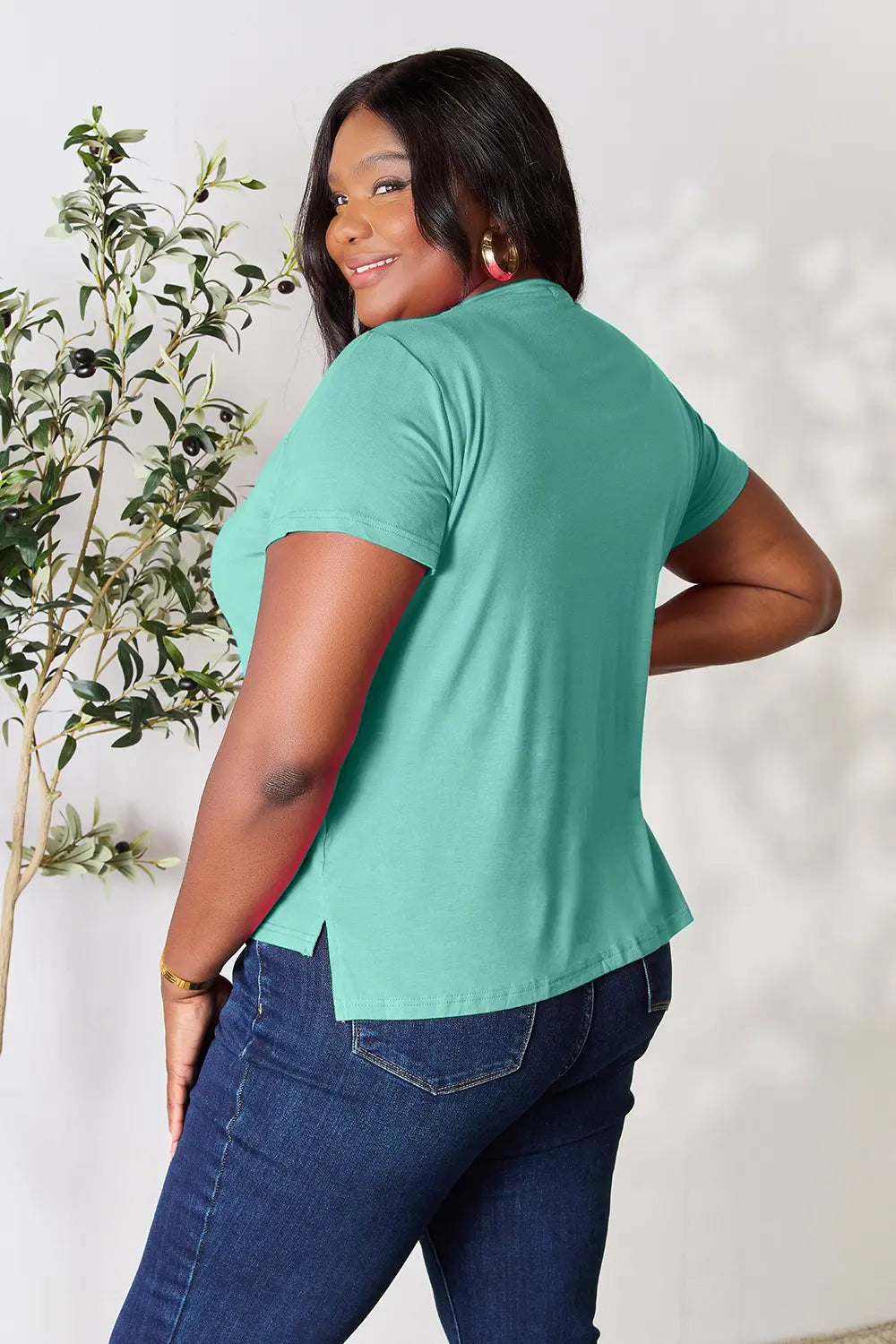 Basic Bae Full Size Round Neck Short Sleeve T-Shirt - LoveNest Treasures