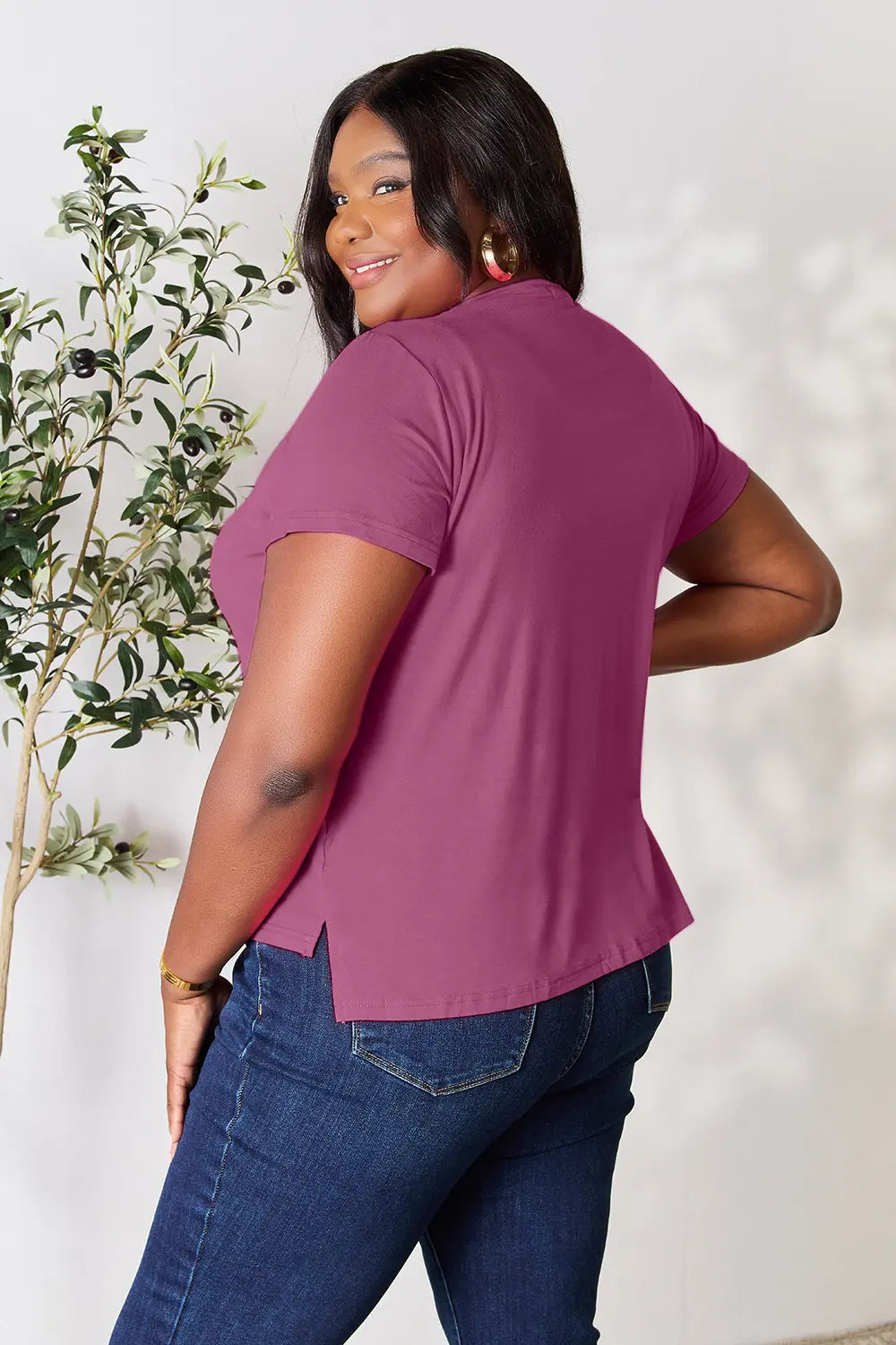 Basic Bae Full Size Round Neck Short Sleeve T-Shirt - LoveNest Treasures