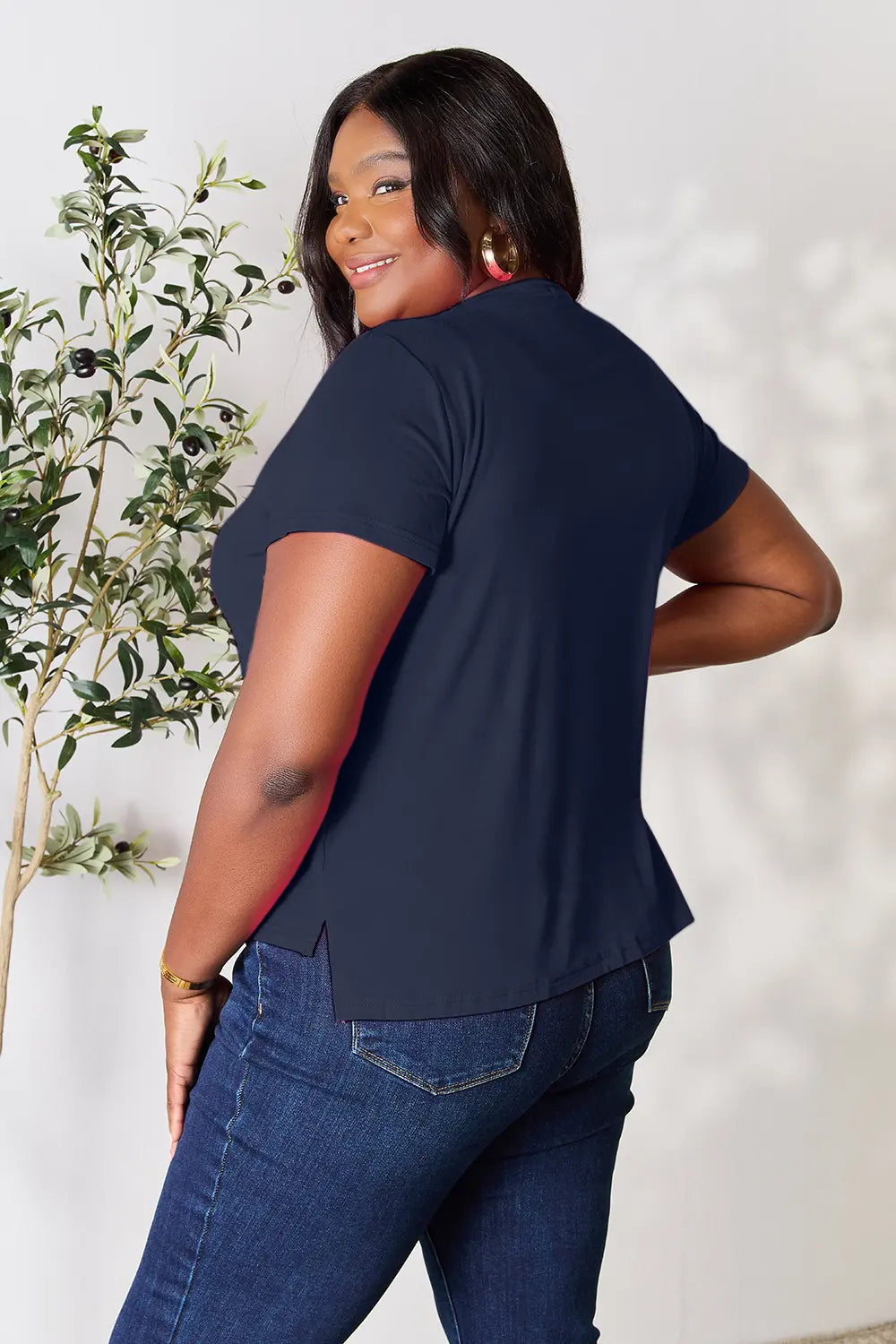 Basic Bae Full Size Round Neck Short Sleeve T-Shirt - LoveNest Treasures