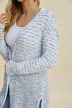 Double Take Full Size Open Front Longline Cardigan - LoveNest Treasures
