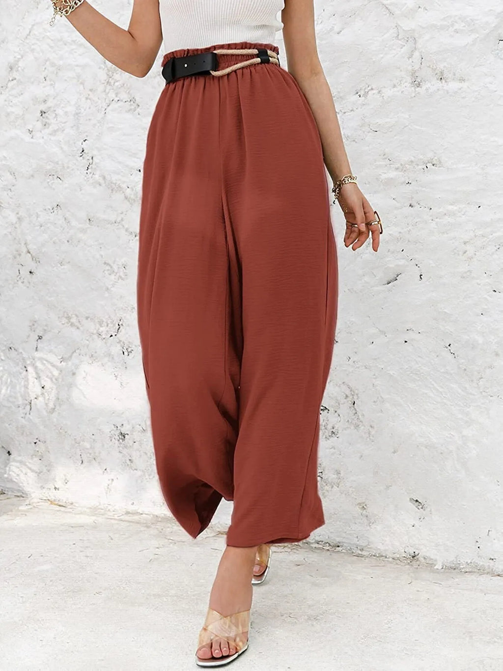 Full Size Wide Leg Pants with Pockets Plus Size - LoveNest Treasures