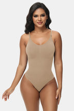 Spaghetti Strap Tummy Control Bodysuit - LoveNest Treasures