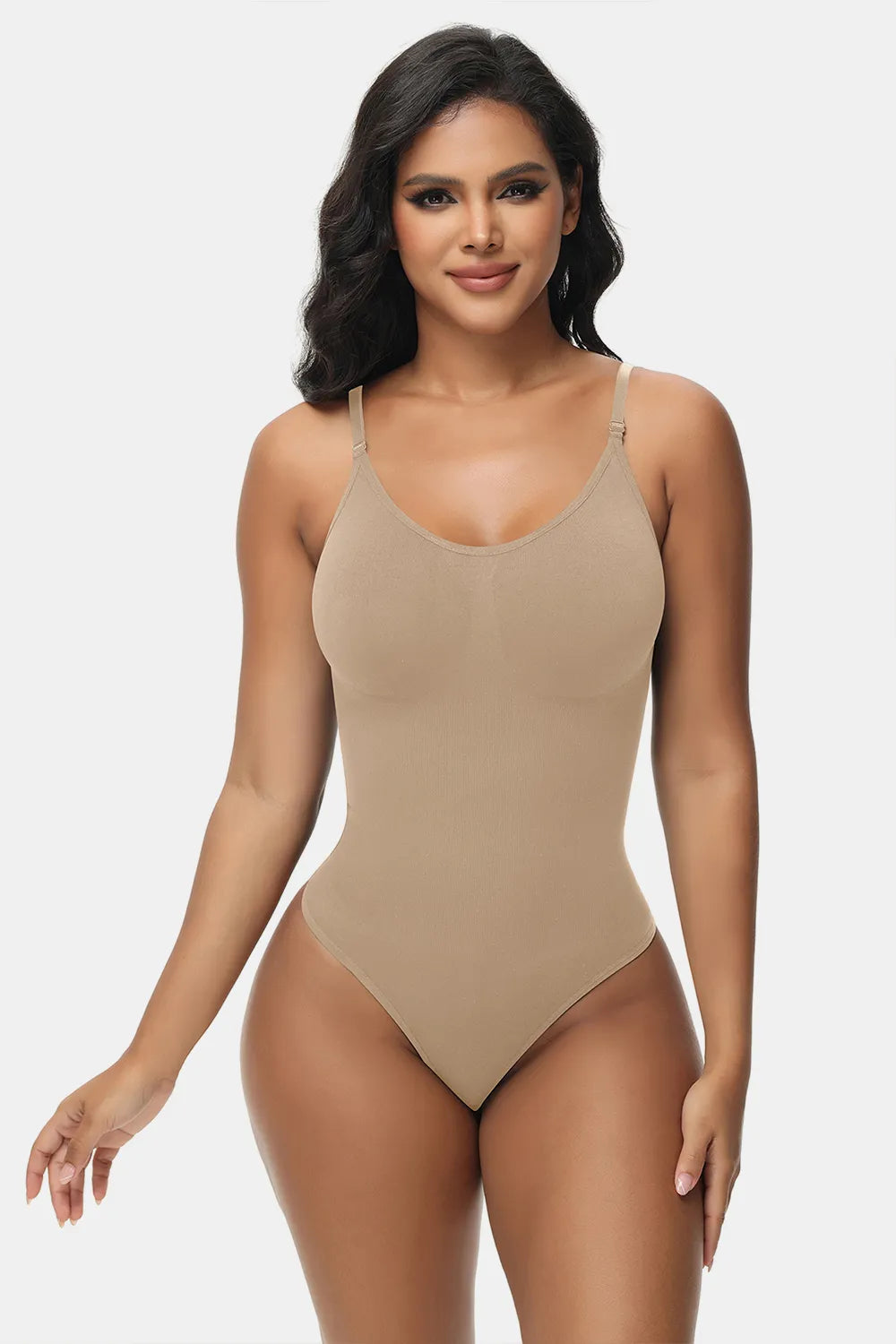 Spaghetti Strap Tummy Control Bodysuit - LoveNest Treasures