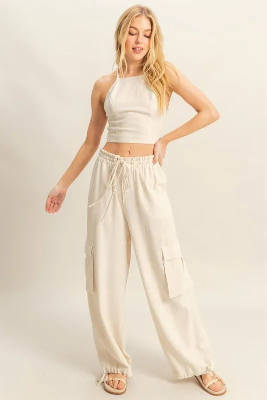 HYFVE Crop Top and Cargo Pants Set - LoveNest Treasures