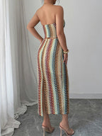 Printed Tube Top and Skirt Set - LoveNest Treasures