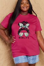 Simply Love Full Size MOM LIFE Graphic Cotton T-Shirt - LoveNest Treasures