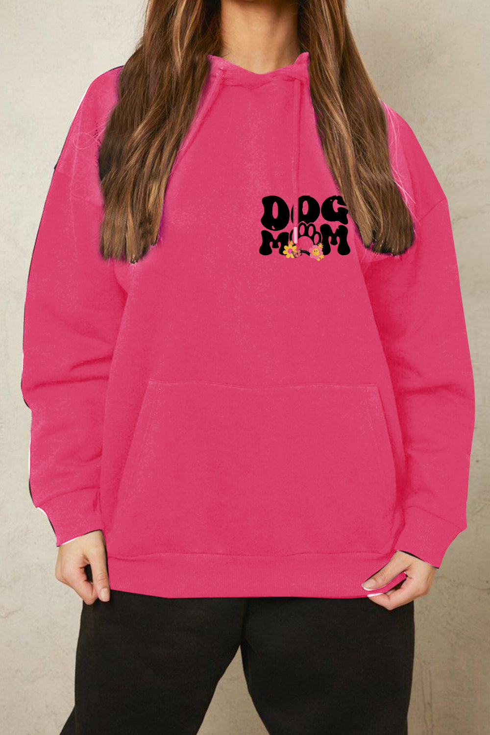 Simply Love Simply Love Full Size DOG MOM Graphic Hoodie - LoveNest Treasures