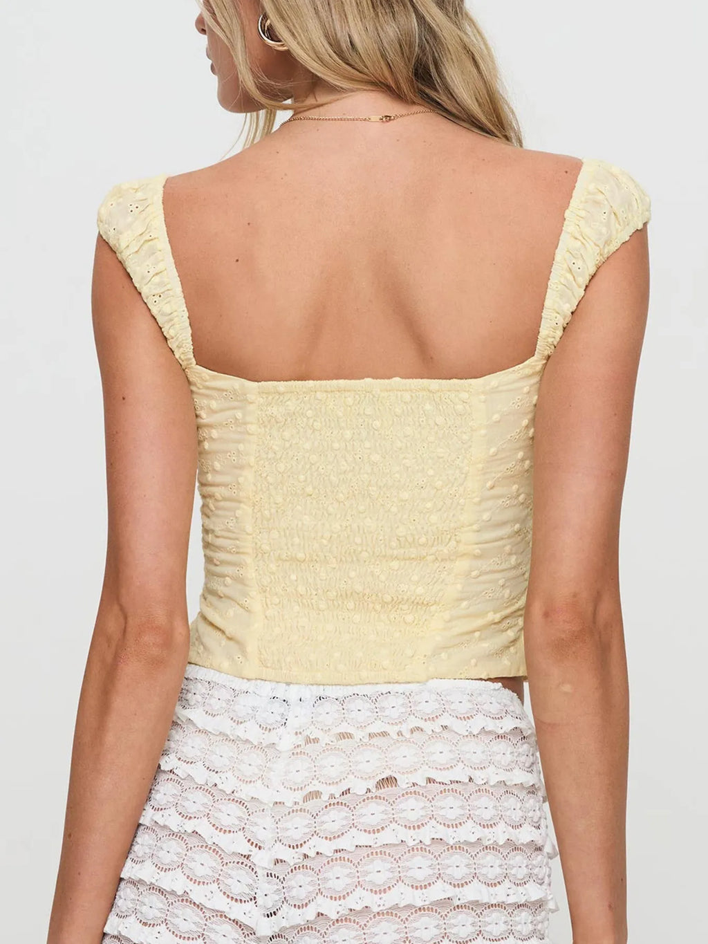 Smocked Square Neck Top - LoveNest Treasures