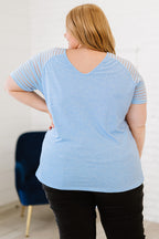 Plus Size V-Neck Raglan Sleeve Tee - LoveNest Treasures