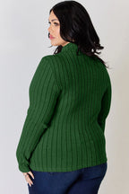 Basic Bae Full Size Ribbed Mock Neck Long Sleeve T-Shirt - LoveNest Treasures