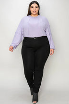 Basic Bae Full Size Ribbed Round Neck Long Sleeve T-Shirt - LoveNest Treasures