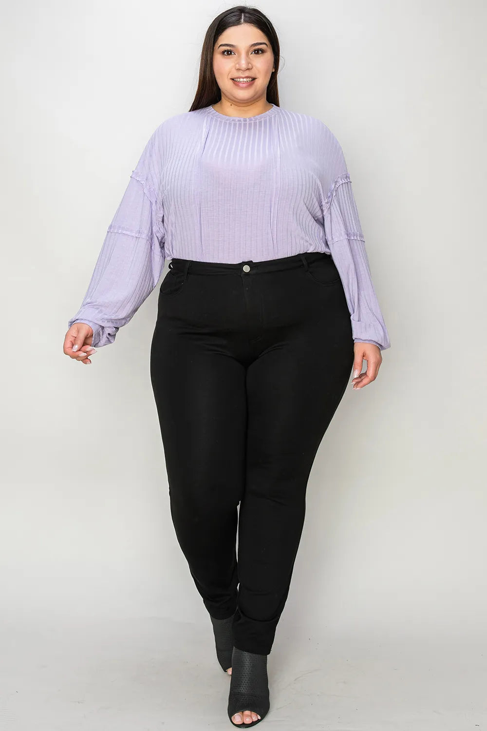 Basic Bae Full Size Ribbed Round Neck Long Sleeve T-Shirt - LoveNest Treasures