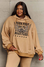 Simply Love Simply Love Full Size BORN FREE Graphic Hoodie - LoveNest Treasures