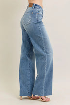 Judy Blue Full Size V - Front Baggy Jeans Plus Size - LoveNest Treasures