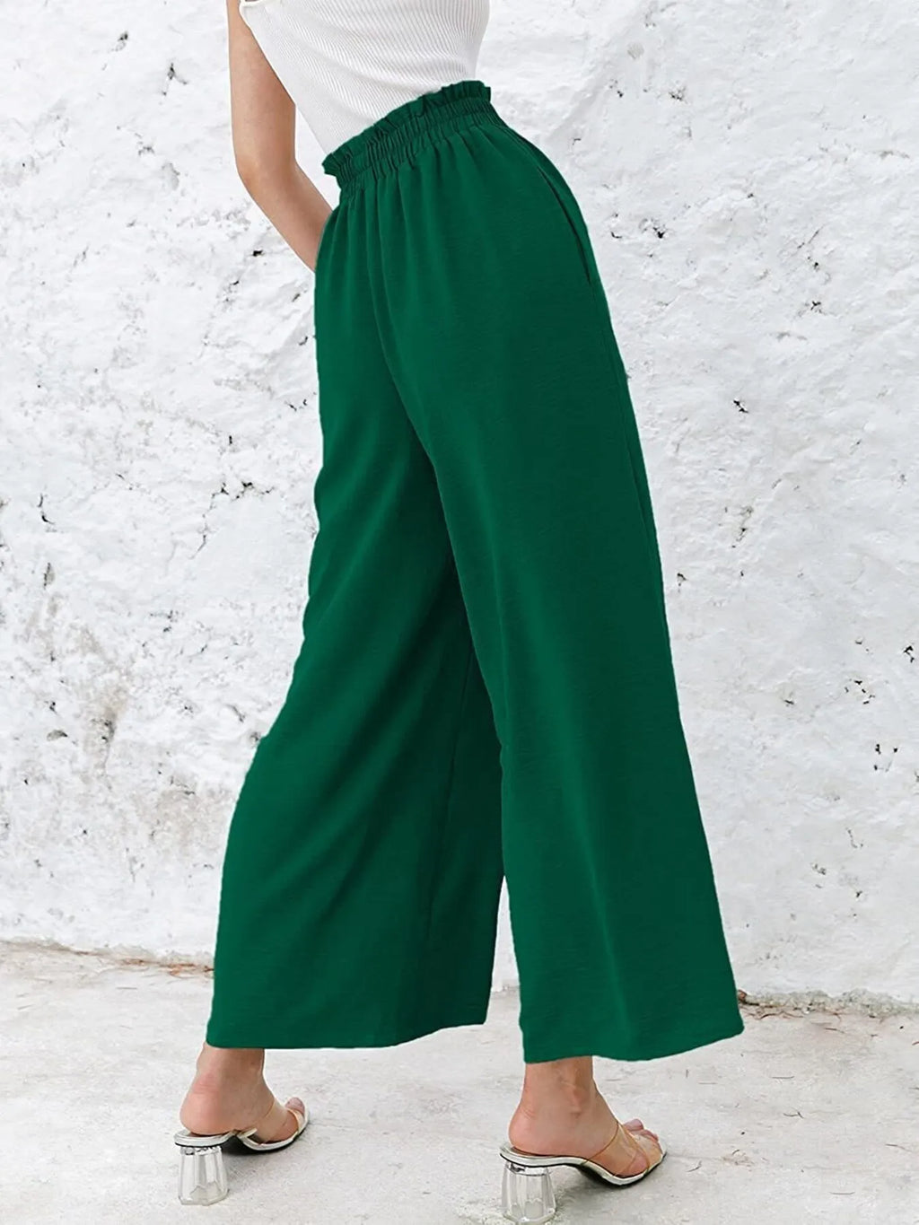 Full Size Wide Leg Pants with Pockets Plus Size - LoveNest Treasures