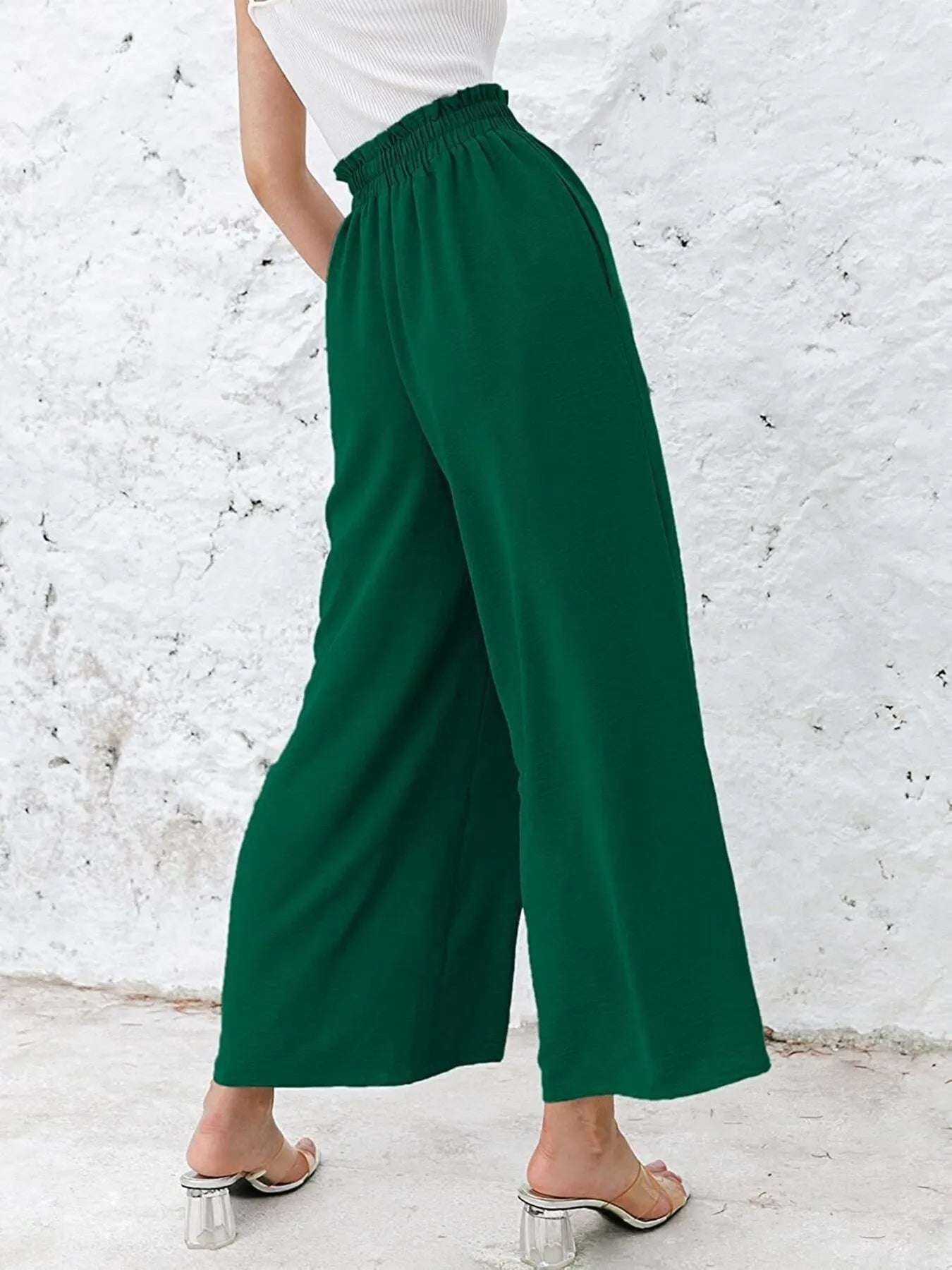 Full Size Wide Leg Pants with Pockets Plus Size - LoveNest Treasures