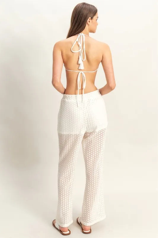 HYFVE Crochet Bra and Drawstring Pants Set - LoveNest Treasures