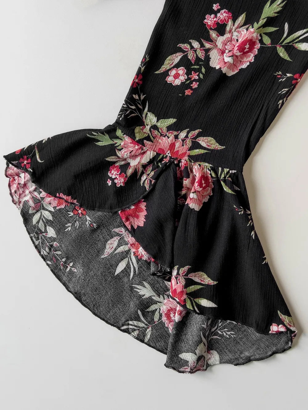Plus Size Floral Flare Sleeve Dress - LoveNest Treasures