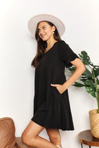 Mandy V-Neck Flounce Sleeve Tiered Dress - LoveNest Treasures