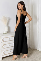 Basic Bae Full Size Spaghetti Strap V-Neck Jumpsuit - LoveNest Treasures
