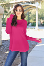 Basic Bae Full Size Round Neck Long Sleeve T-Shirt - LoveNest Treasures