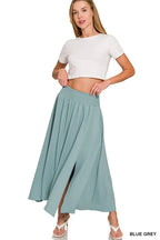 Zenana Heavy Woven Span Crop Tee & Skirt Set - LoveNest Treasures