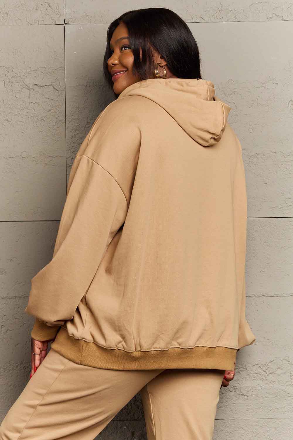 Simply Love Simply Love Full Size DEAR MAMA Flower Graphic Hoodie - LoveNest Treasures