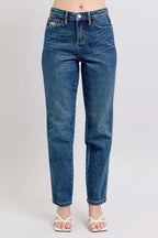 Judy Blue Full Size High Waisted Rigid Magic Non-destroy Straight Leg Jeans Plus Size - LoveNest Treasures
