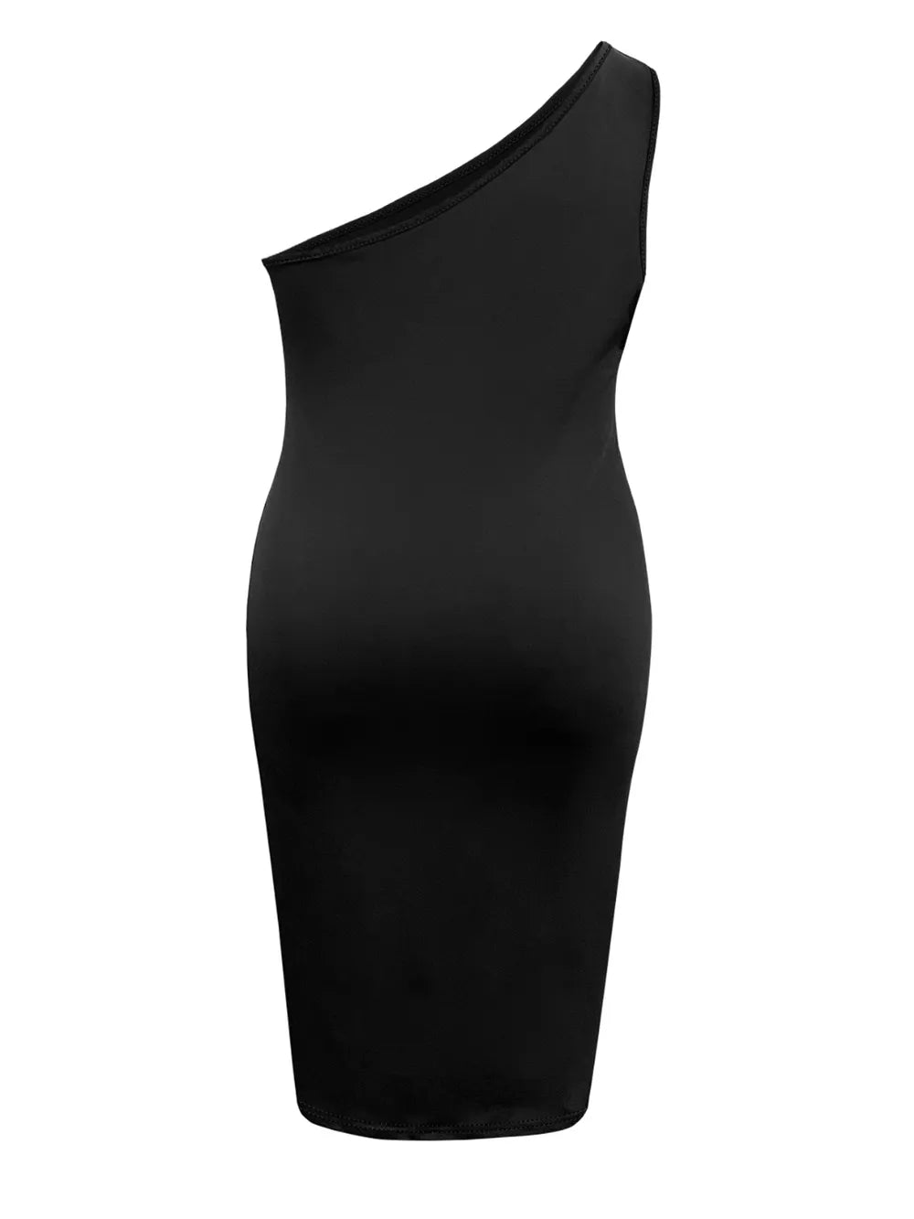 Plus Size Twisted One Shoulder Sleeveless Midi Dress - LoveNest Treasures