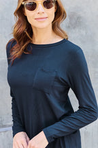 Basic Bae Full Size Round Neck Long Sleeve Top - LoveNest Treasures
