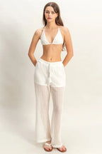 HYFVE Crochet Bra and Drawstring Pants Set - LoveNest Treasures