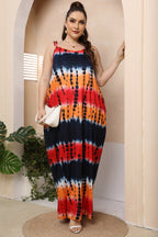 Plus Size Tie-Shoulder Maxi Dress - LoveNest Treasures