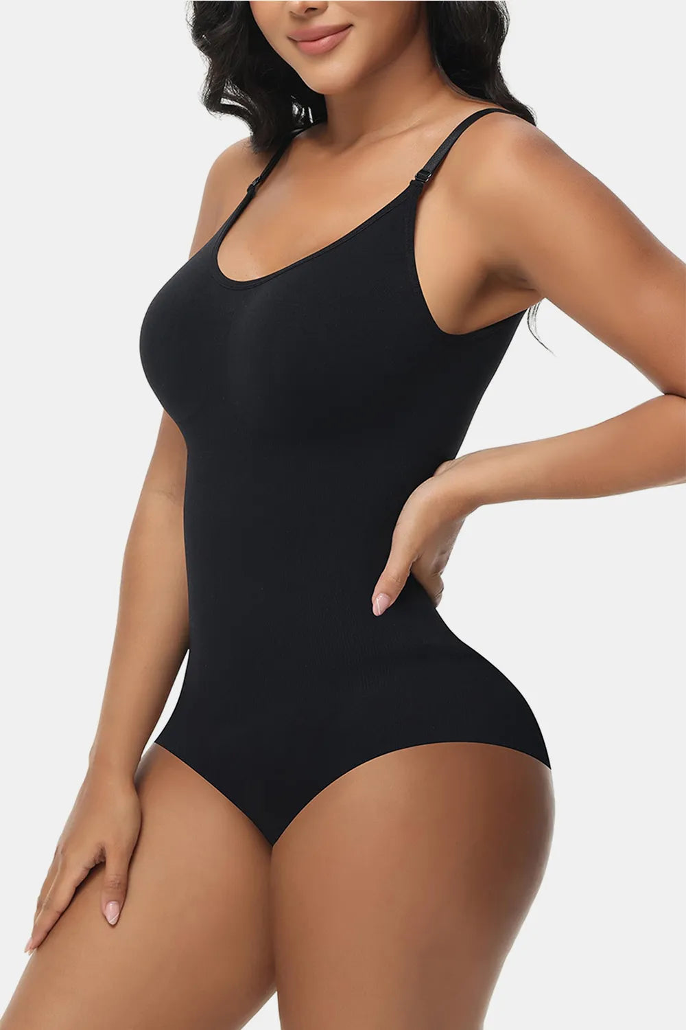 Spaghetti Strap Tummy Control Bodysuit - LoveNest Treasures
