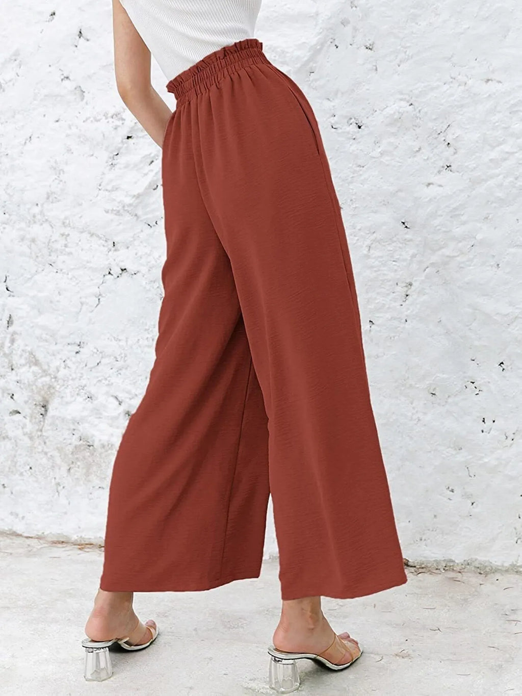 Full Size Wide Leg Pants with Pockets Plus Size - LoveNest Treasures