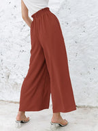 Full Size Wide Leg Pants with Pockets Plus Size - LoveNest Treasures