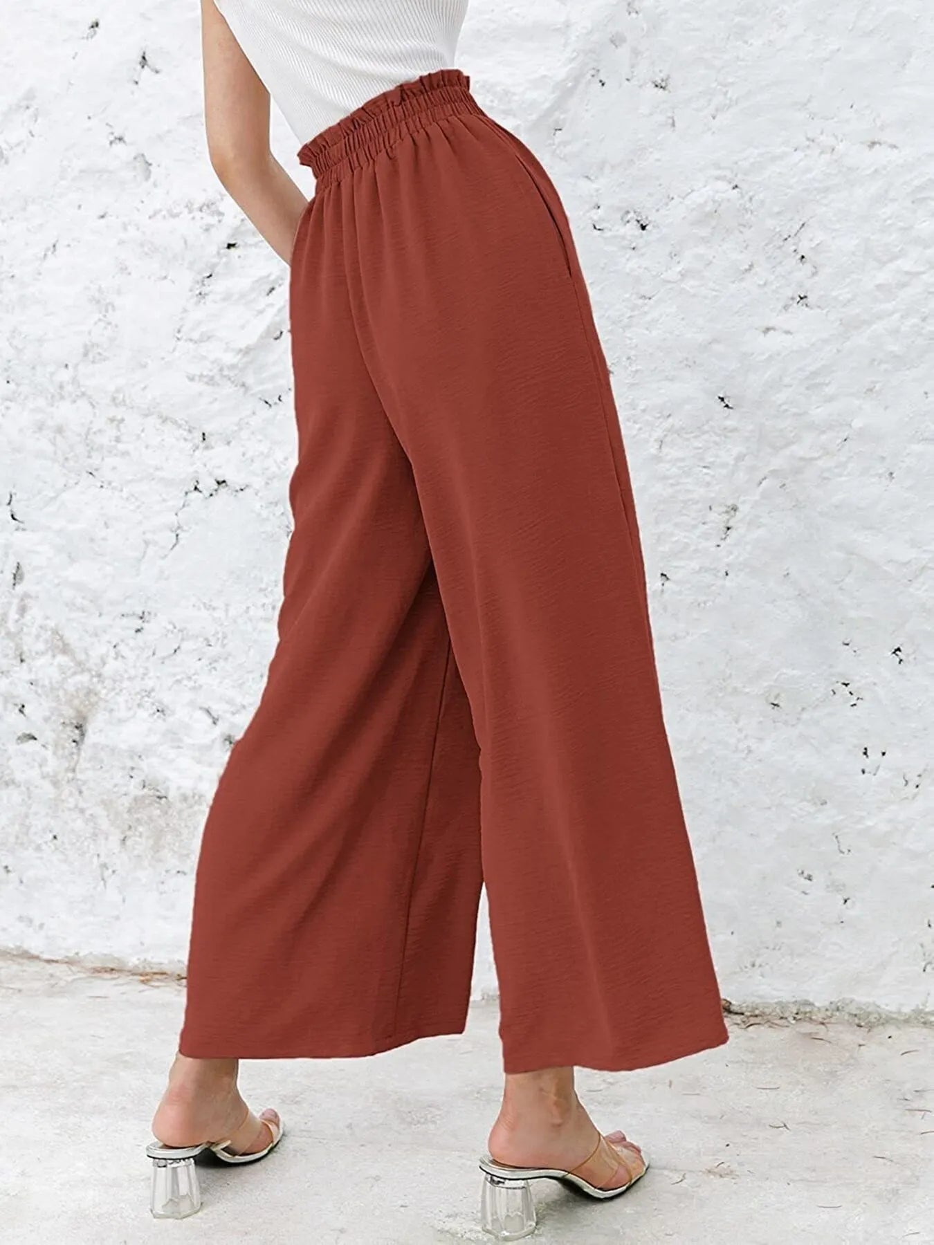 Full Size Wide Leg Pants with Pockets Plus Size - LoveNest Treasures