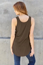 Basic Bae Full Size Round Neck Curved Hem Tank - LoveNest Treasures