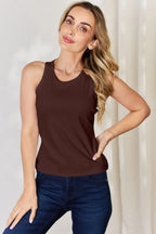 Basic Bae Full Size Round Neck Racerback Tank - LoveNest Treasures