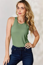 Basic Bae Full Size Round Neck Racerback Tank - LoveNest Treasures