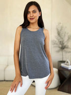 Basic Bae Full Size Round Neck Curved Hem Tank - LoveNest Treasures