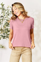 Basic Bae Full Size Round Neck Short Sleeve T-Shirt - LoveNest Treasures