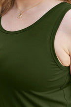Basic Bae Full Size Round Neck Curved Hem Tank - LoveNest Treasures