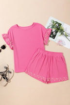 Pearl Embellished Top and Shorts Set - LoveNest Treasures