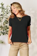 Basic Bae Full Size Round Neck Short Sleeve T-Shirt - LoveNest Treasures