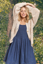 ADORA Full Size Lightweight Floral Sweater Cardigan Plus Size - LoveNest Treasures