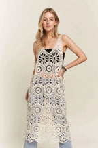 ADORA Crochet Cover-Up Tunic Top - LoveNest Treasures