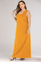 Plus Size Scoop Neck Maxi Tank Dress - LoveNest Treasures